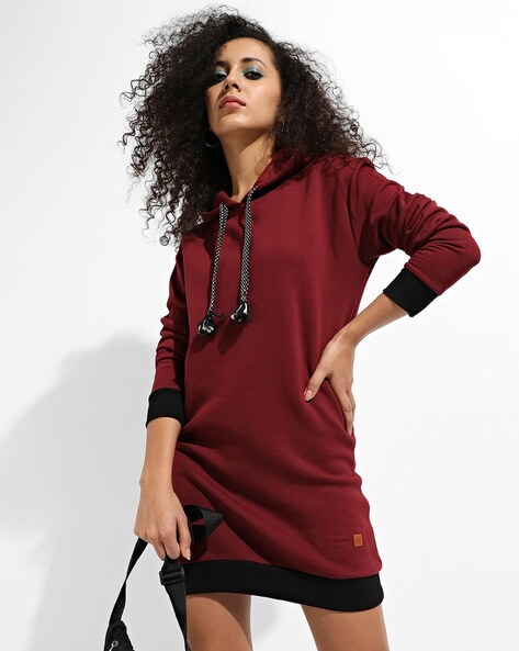 Oversized long sales hoodie dress