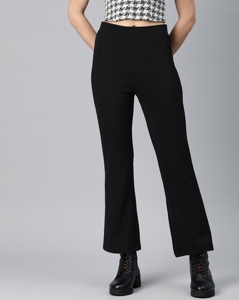 Buy Black Trousers & Pants for Women by Styli Online | Ajio.com