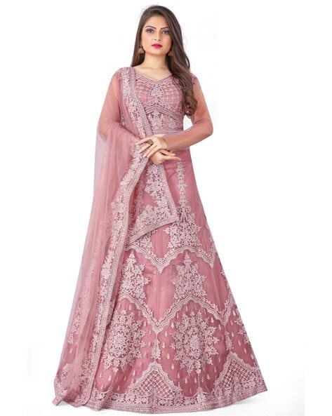 Buy Pink Lehenga Choli Sets for Women by KEDAR FAB Online