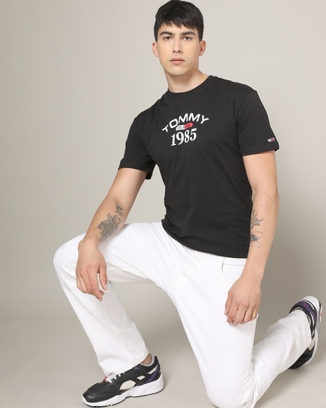 Buy Black Tshirts for Men by TOMMY HILFIGER Online