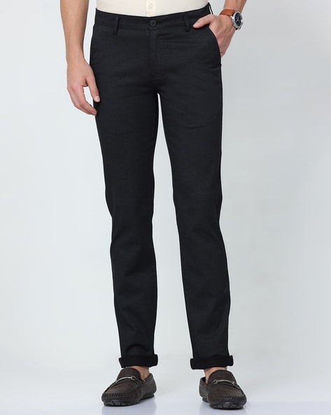 Buy Black Trousers & Pants for Men by CP BRO Online