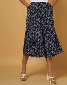 de moza Geometric Print Culottes-picture-24
