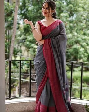 Suta Printed Saree : Buy Suta Multi-Color Abstract Printed Pure Cotton Saree  Online | Nykaa Fashion