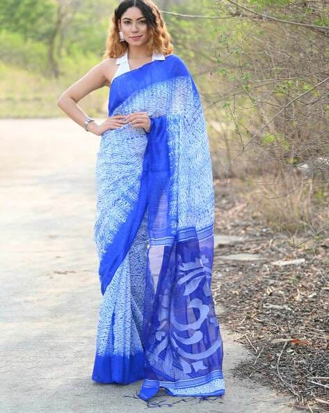 Exclusive Handmade Shibori dyed modal silk sarees. | Silk sarees, Shibori  dye, Saree