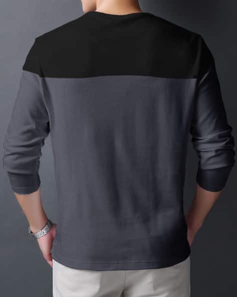 Regular Fit Colourblock Round-Neck T-Shirt