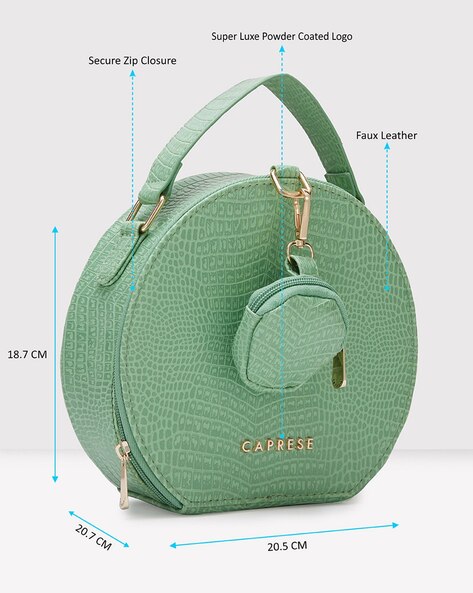 Green discount round bag