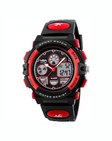 V2A Logo Print Analogue Sports Watch