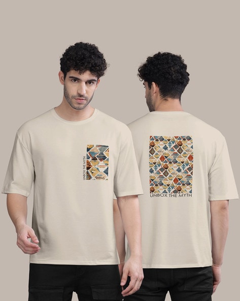 Loose Fit Graphic Print Crew-Neck T-Shirt