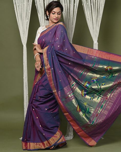 Paithani saree | Traditional bridal paithani sarees online from weavers |  TKPH00064