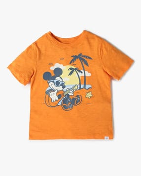 gap kids Micky Mouse Print Crew-Neck T-Shirt-picture-31