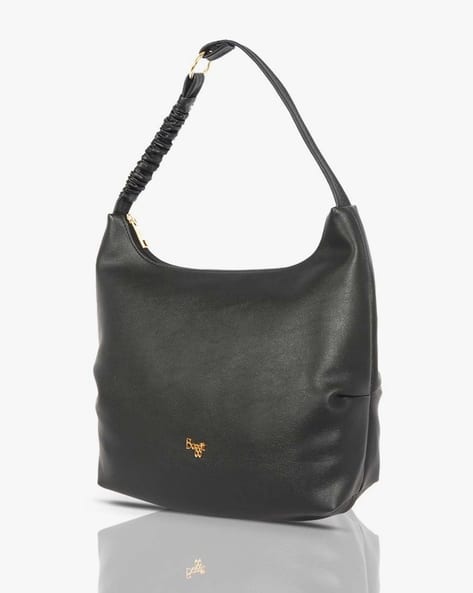 Women Hobo Bag with Side Pleats