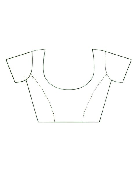 Top 79+ saree blouse flat sketch latest - seven.edu.vn