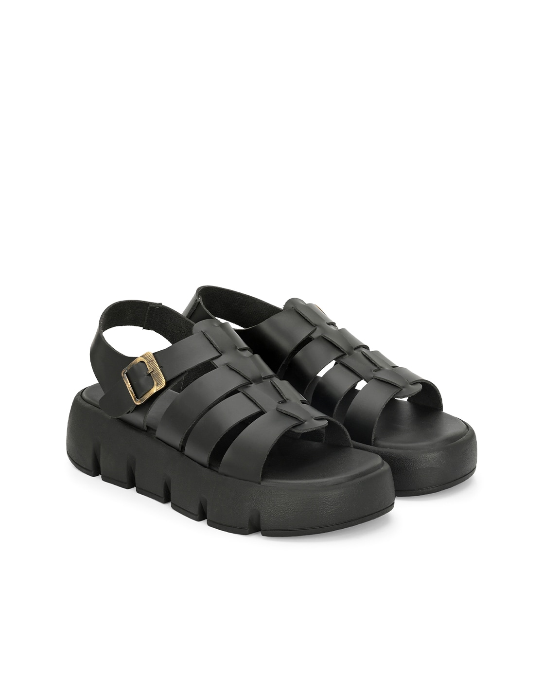 CANNES Platform Sandals Black Leather | Black Leather Platform Sandals –  Dolce Vita