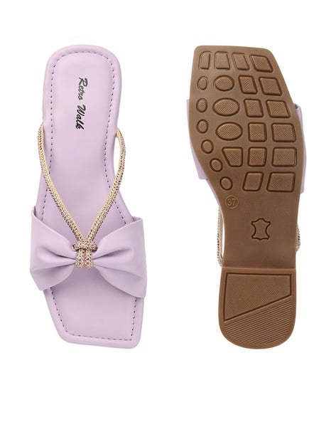 Sandals Casual Lavender Sandals Flat Buy Purple Flat Sandals For - Main Image