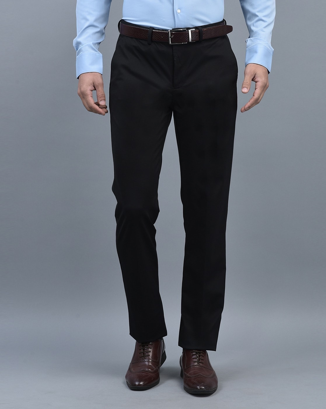 Buy Black Trousers & Pants for Men by THE COLLECTION Online | Ajio.com