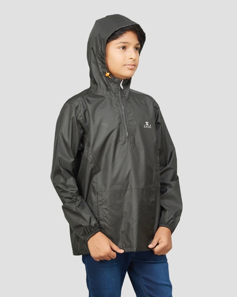 Half best sale zip raincoat