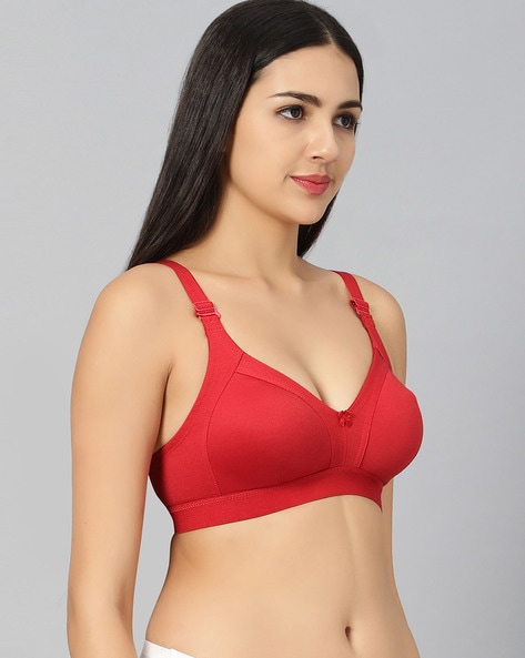 Non-Padded Bra with Back Closure