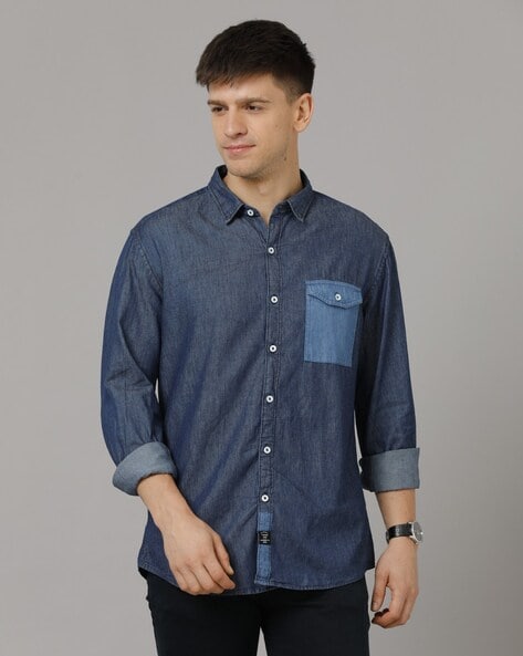 Buy Blue Shirts for Men by YOVISH Online