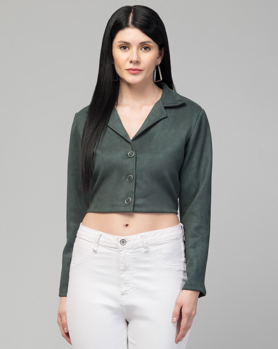 Buy Green Jackets & Coats for Women by STYLZINDIA Online