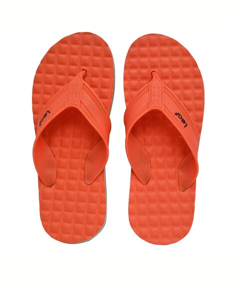 Buy Orange Flip Flop Slippers for Women by LEAF FOOTWEAR Online Ajio