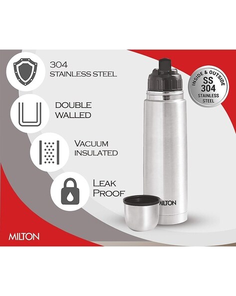 Buy Milton Thermosteel Flask Set of 1 ( Silver , Stainless Steel