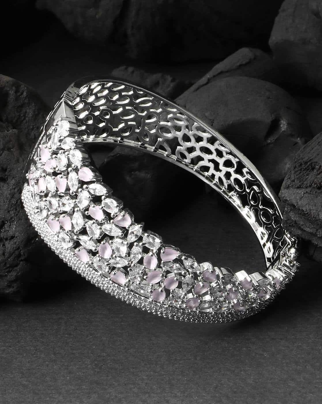 CTHY BANGLE RHODIUM SILVER Buy Silver-Toned Bracelets & Bangles