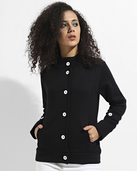 Buy Black Jackets & Coats for Women by Campus Sutra Online