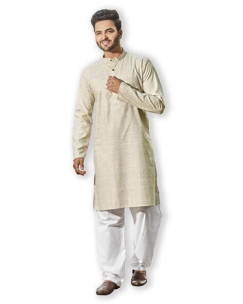 Buy Beige 2 Piece Ethnic Suit for Men by Authentics Online Ajio