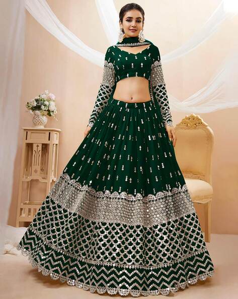 Deep Green Lehenga Choli