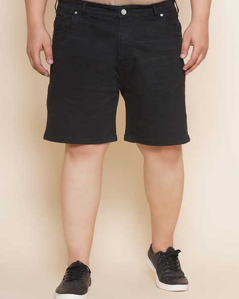 John Pride Flat-Front Denim Shorts