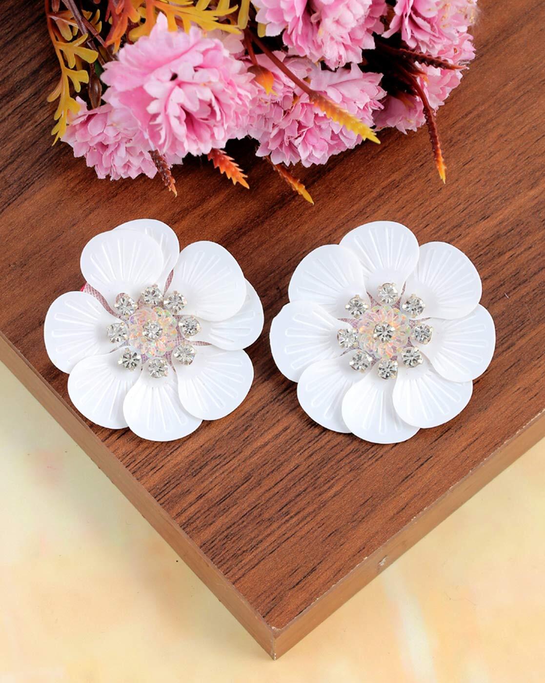 Flower Cluster Diamond Earrings--Ready Set To Go | 874
