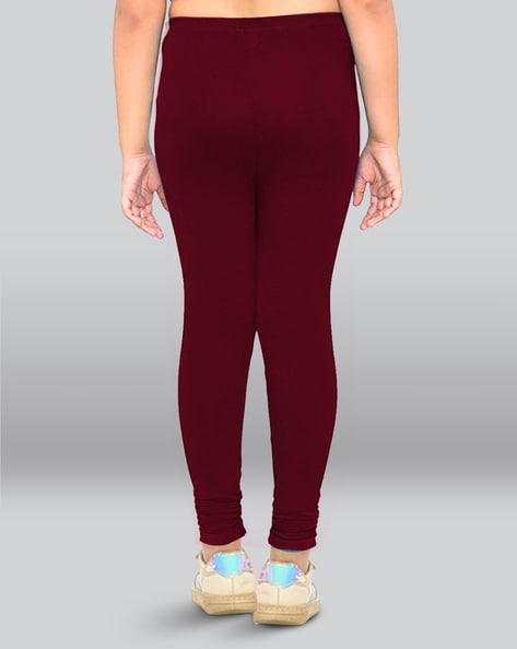 Buy Maroon Leggings for Girls by LYRA Online