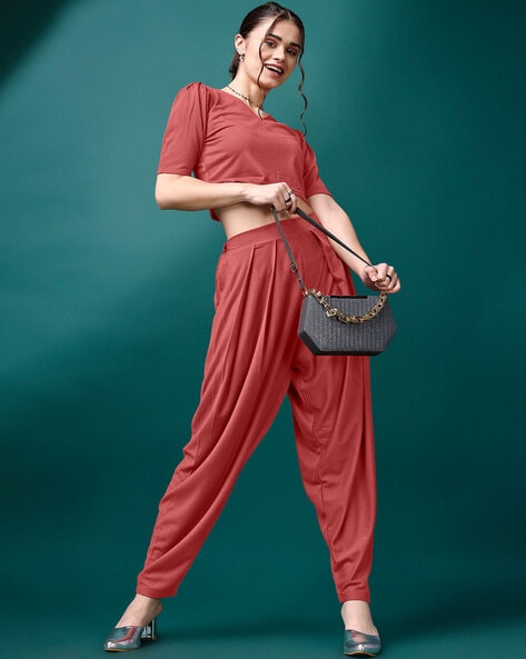 Designer Sequin Embroidered Crop Top With Dhoti Pants and Long Jacket Set,  Indo Western Dress for Women, Indian Dress, Crop Top Shrug Set - Etsy UK