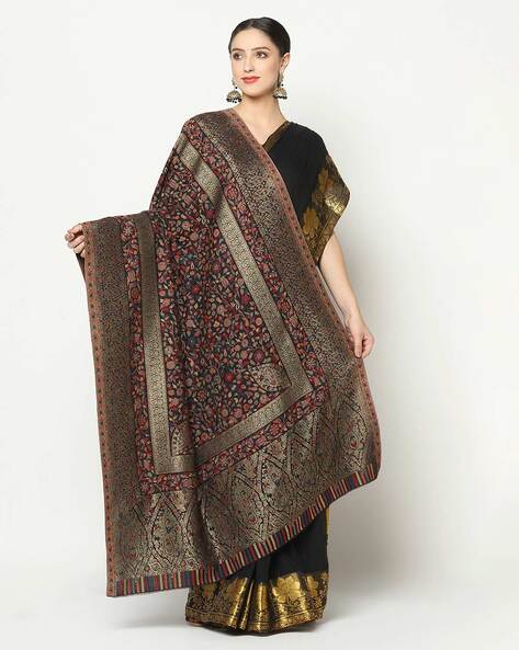 Floral Woven Woolen Shawl Price in India