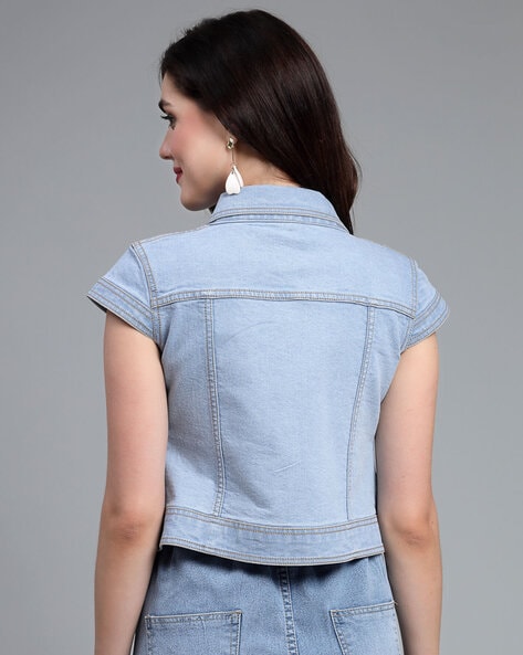 Denim on sale shrug short