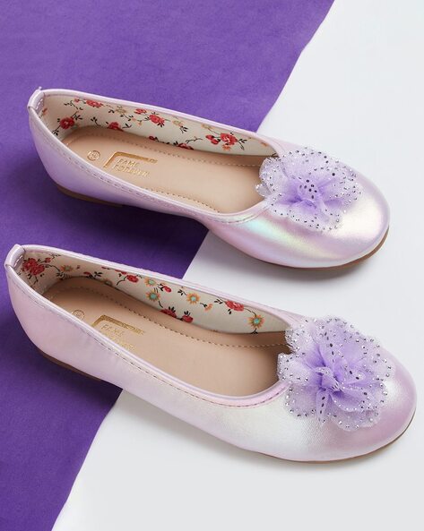 Flower slip deals on shoes