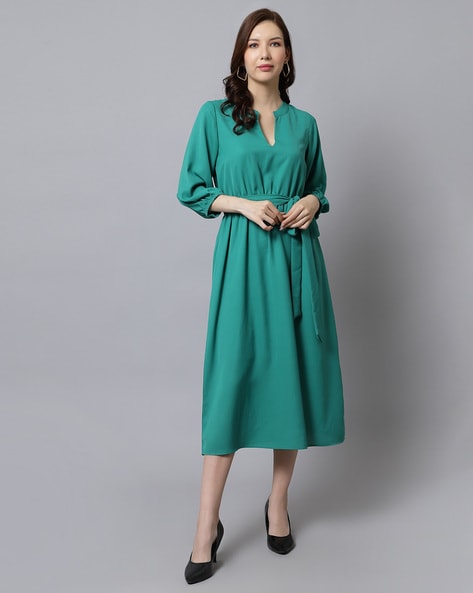 Just Wow Women Maxi Green Dress - Buy Just Wow Women Maxi Green Dress  Online at Best Prices in India | Flipkart.com