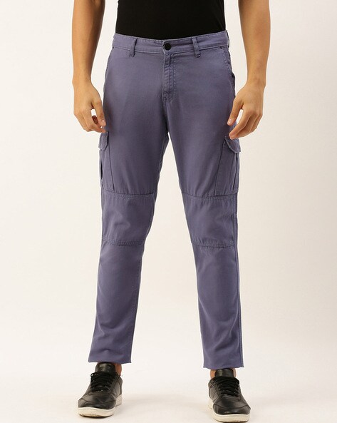 Buy Blue Trousers & Pants for Men by iVOC Online