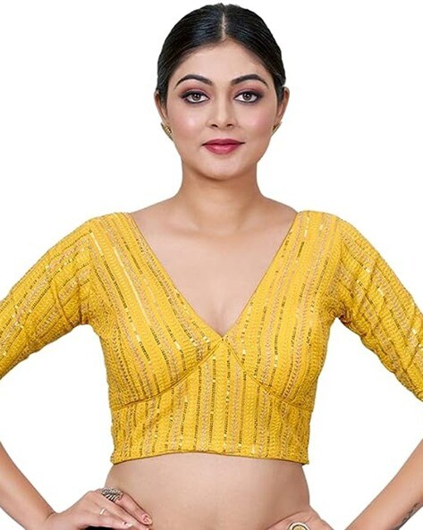 Yellow blouse deals