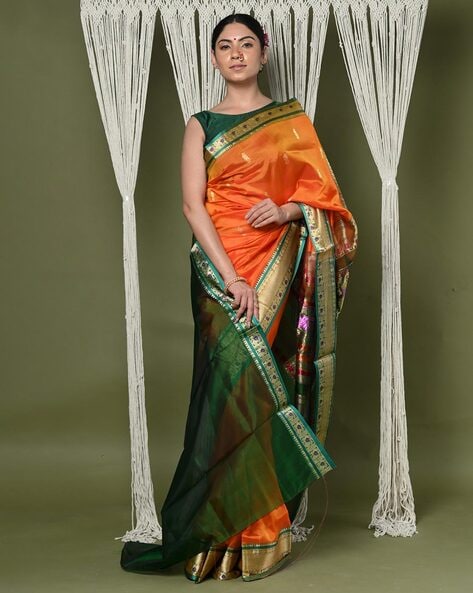 Buy Teal blue Sarees for Women by Saree mall Online | Ajio.com