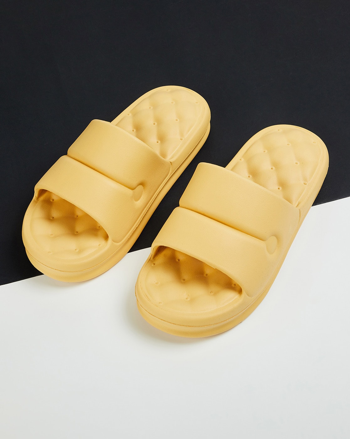 Womens yellow slippers new arrivals