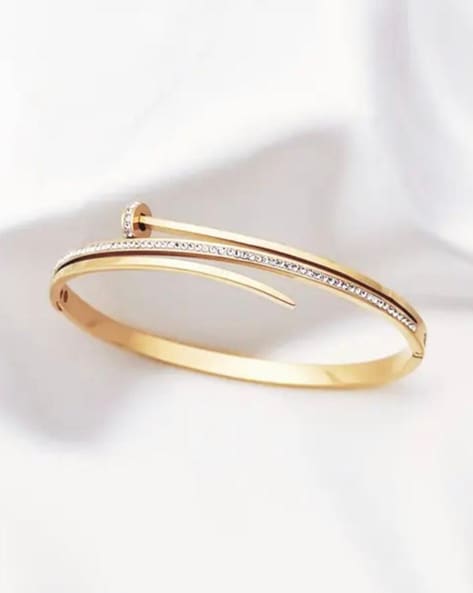 22K Uncut Diamond Bangle Bracelets for women -Indian Gold Jewelry -Buy  Online