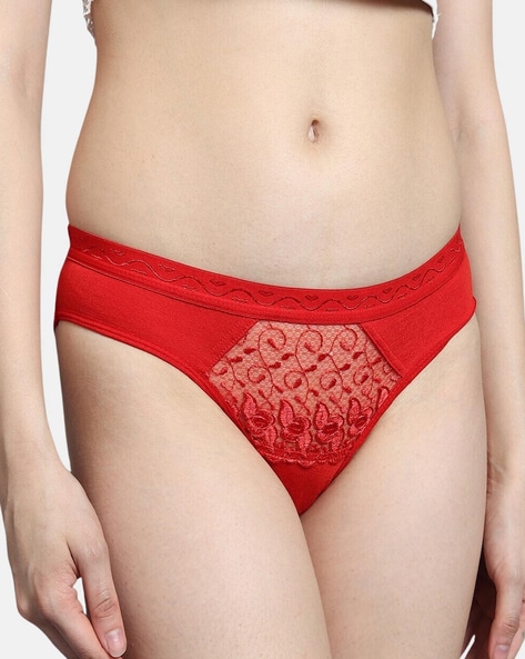 Buy Red Panties for Women by BLEEDING HEART Online