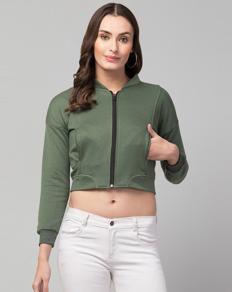 Buy Green Jackets & Coats for Women by STYLZINDIA Online