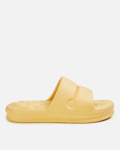 DOLCE & GABBANA DG logo-detailed rubber slide sandals - Yellow -  CW2215AN99480204 | Tizianafausti.com