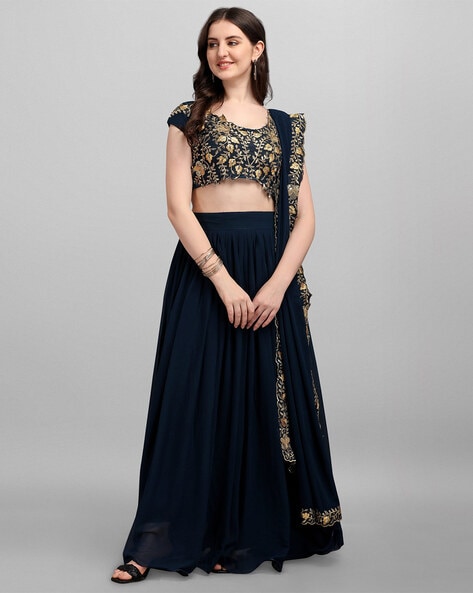 3 Piece Lehenga Choli Set with Dupatta