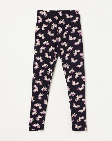 Leggings - Black/Unicorns - Kids | H&M IN