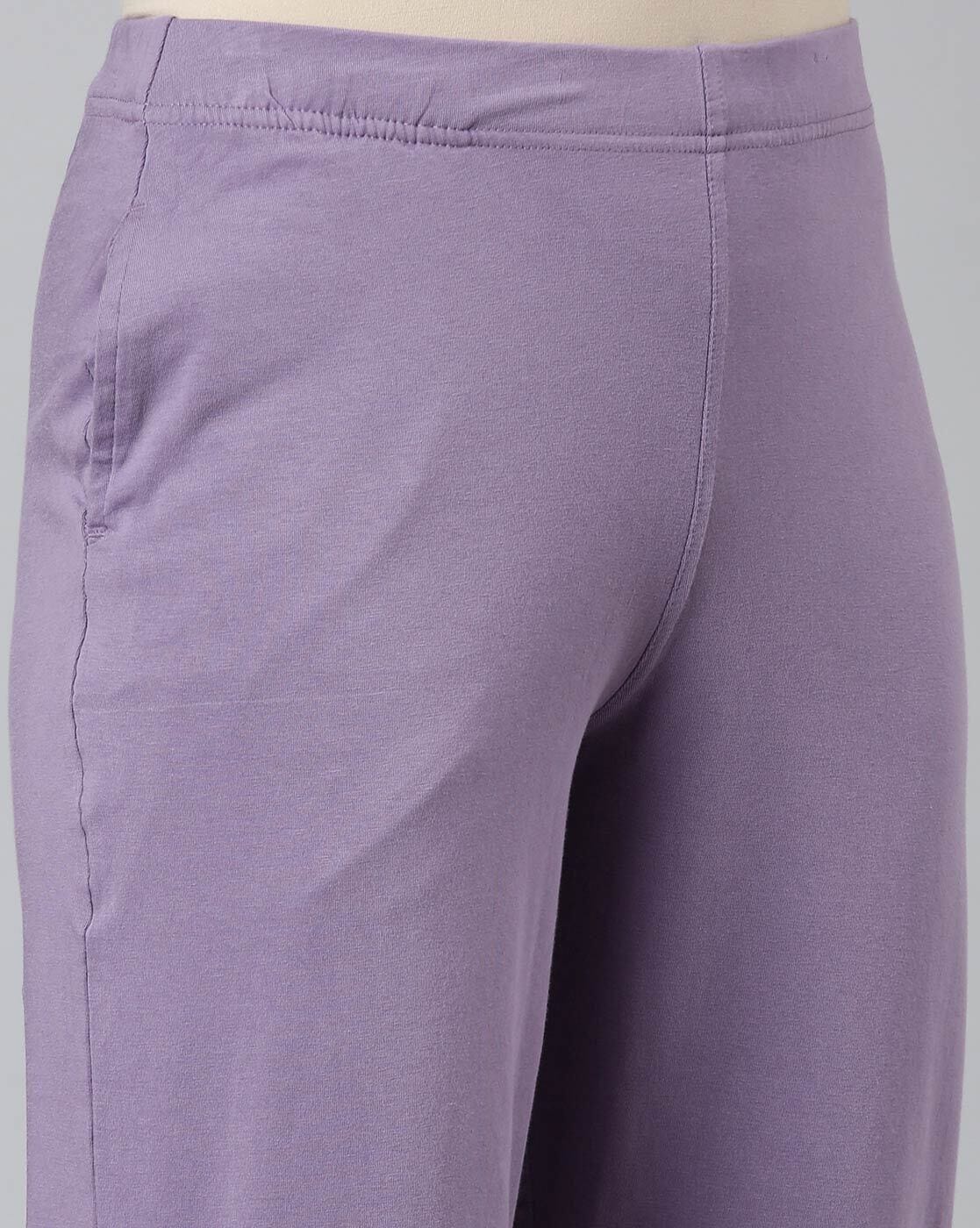 Buy Purple Leggings for Women by GO COLORS Online