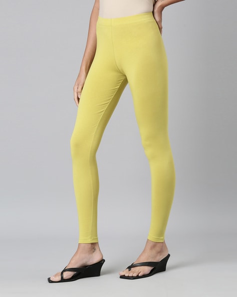 Buy Lime Leggings for Women by GO COLORS Online