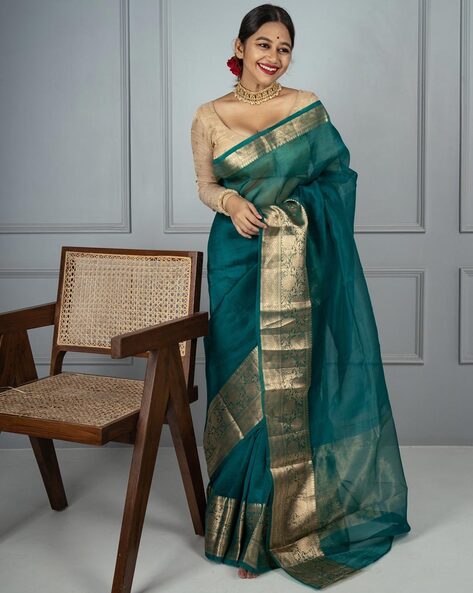 Buy Pure Organza Silk Saree | Organza Saree Online Shopping